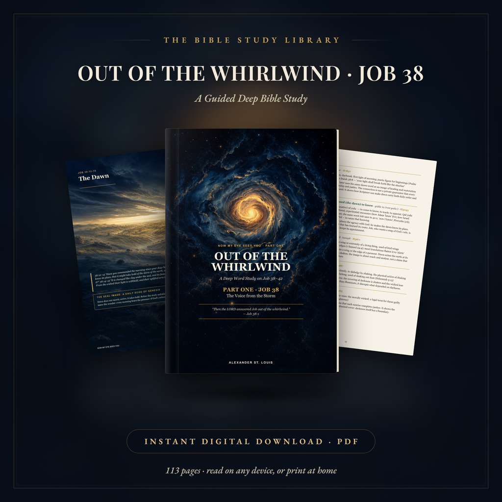Out of the Whirlwind: Job 38 — Guided Deep Bible Study